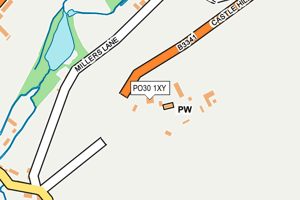 PO30 1XY map - OS OpenMap – Local (Ordnance Survey) PO30 1XY map - OS OpenMap – Local (Ordnance Survey)
