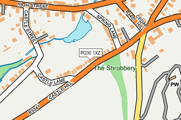 PO30 1XZ map - OS OpenMap – Local (Ordnance Survey) PO30 1XZ map - OS OpenMap – Local (Ordnance Survey)