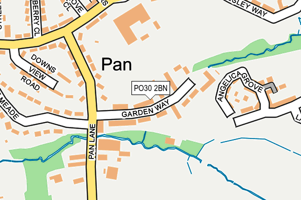 PO30 2BN map - OS OpenMap – Local (Ordnance Survey) PO30 2BN map - OS OpenMap – Local (Ordnance Survey)