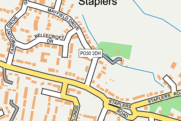 PO30 2DH map - OS OpenMap – Local (Ordnance Survey) PO30 2DH map - OS OpenMap – Local (Ordnance Survey)