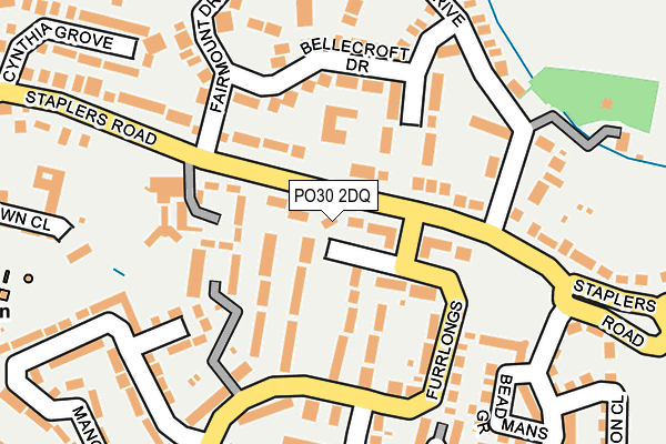 PO30 2DQ map - OS OpenMap – Local (Ordnance Survey) PO30 2DQ map - OS OpenMap – Local (Ordnance Survey)