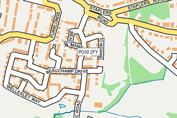 PO30 2FY map - OS OpenMap – Local (Ordnance Survey) PO30 2FY map - OS OpenMap – Local (Ordnance Survey)