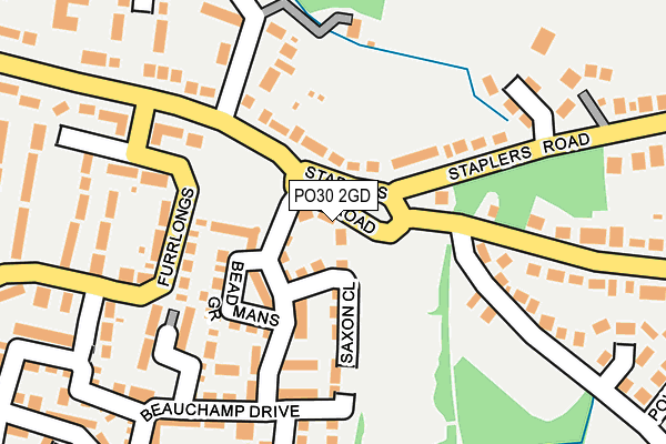 PO30 2GD map - OS OpenMap – Local (Ordnance Survey) PO30 2GD map - OS OpenMap – Local (Ordnance Survey)