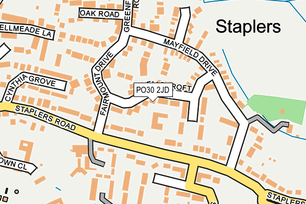 PO30 2JD map - OS OpenMap – Local (Ordnance Survey) PO30 2JD map - OS OpenMap – Local (Ordnance Survey)