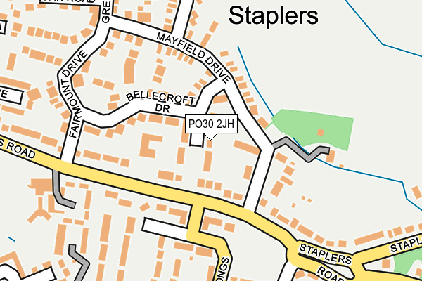 PO30 2JH map - OS OpenMap – Local (Ordnance Survey) PO30 2JH map - OS OpenMap – Local (Ordnance Survey)