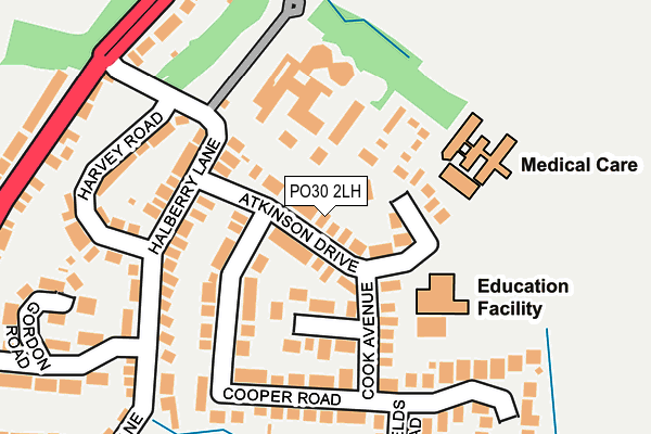 PO30 2LH map - OS OpenMap – Local (Ordnance Survey) PO30 2LH map - OS OpenMap – Local (Ordnance Survey)