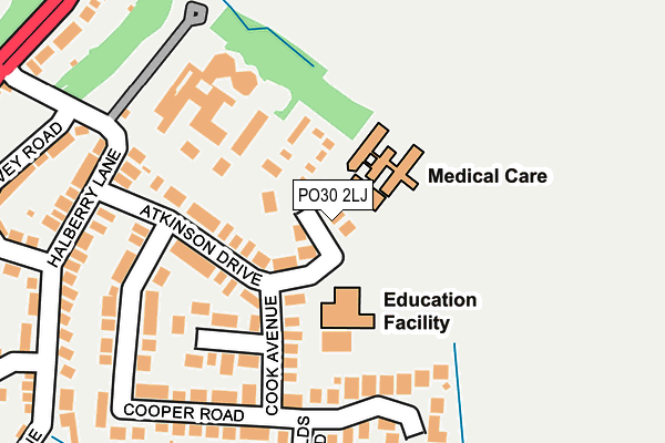 PO30 2LJ map - OS OpenMap – Local (Ordnance Survey) PO30 2LJ map - OS OpenMap – Local (Ordnance Survey)