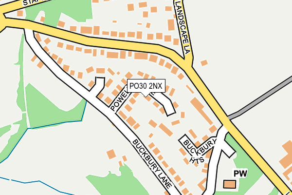 PO30 2NX map - OS OpenMap – Local (Ordnance Survey) PO30 2NX map - OS OpenMap – Local (Ordnance Survey)