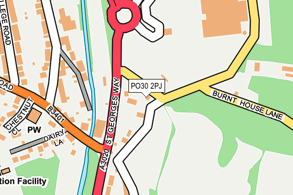 PO30 2PJ map - OS OpenMap – Local (Ordnance Survey) PO30 2PJ map - OS OpenMap – Local (Ordnance Survey)