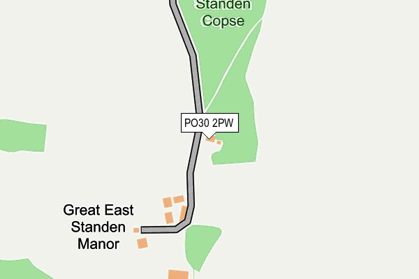 PO30 2PW map - OS OpenMap – Local (Ordnance Survey) PO30 2PW map - OS OpenMap – Local (Ordnance Survey)