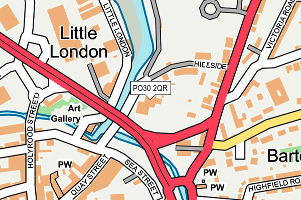 PO30 2QR map - OS OpenMap – Local (Ordnance Survey) PO30 2QR map - OS OpenMap – Local (Ordnance Survey)