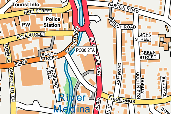 PO30 2TA map - OS OpenMap – Local (Ordnance Survey) PO30 2TA map - OS OpenMap – Local (Ordnance Survey)