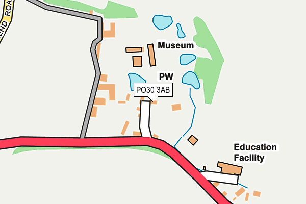 PO30 3AB map - OS OpenMap – Local (Ordnance Survey) PO30 3AB map - OS OpenMap – Local (Ordnance Survey)