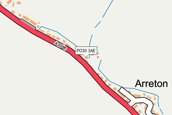PO30 3AE map - OS OpenMap – Local (Ordnance Survey)