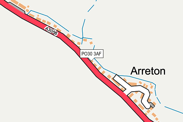 PO30 3AF map - OS OpenMap – Local (Ordnance Survey) PO30 3AF map - OS OpenMap – Local (Ordnance Survey)