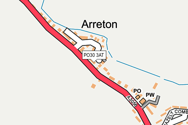 PO30 3AT map - OS OpenMap – Local (Ordnance Survey) PO30 3AT map - OS OpenMap – Local (Ordnance Survey)