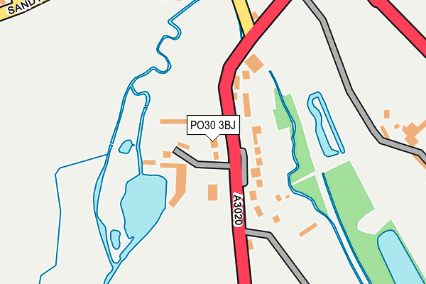 PO30 3BJ map - OS OpenMap – Local (Ordnance Survey) PO30 3BJ map - OS OpenMap – Local (Ordnance Survey)