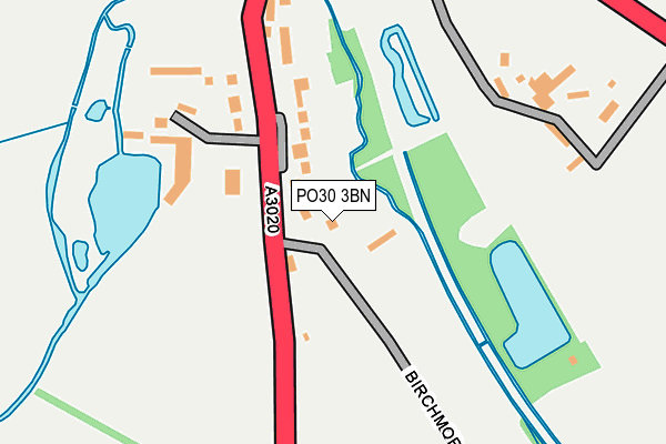 PO30 3BN map - OS OpenMap – Local (Ordnance Survey)