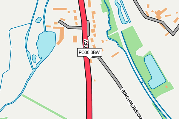 PO30 3BW map - OS OpenMap – Local (Ordnance Survey) PO30 3BW map - OS OpenMap – Local (Ordnance Survey)