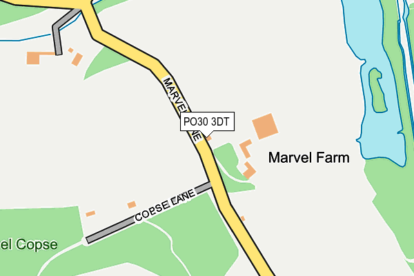 PO30 3DT map - OS OpenMap – Local (Ordnance Survey)