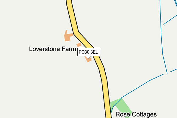 PO30 3EL map - OS OpenMap – Local (Ordnance Survey) PO30 3EL map - OS OpenMap – Local (Ordnance Survey)