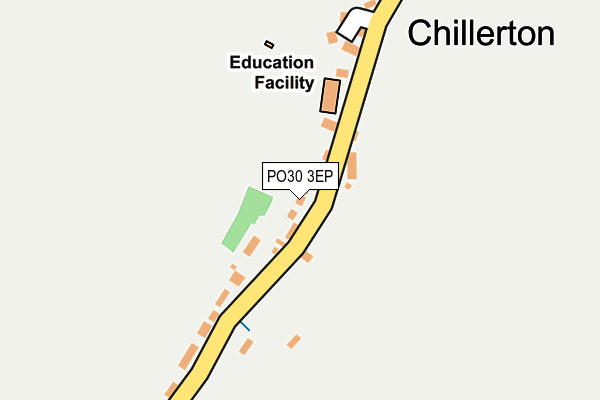 PO30 3EP map - OS OpenMap – Local (Ordnance Survey)