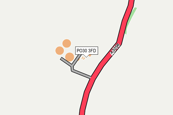 PO30 3FD map - OS OpenMap – Local (Ordnance Survey) PO30 3FD map - OS OpenMap – Local (Ordnance Survey)