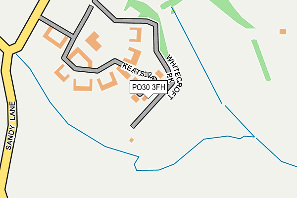 PO30 3FH map - OS OpenMap – Local (Ordnance Survey) PO30 3FH map - OS OpenMap – Local (Ordnance Survey)