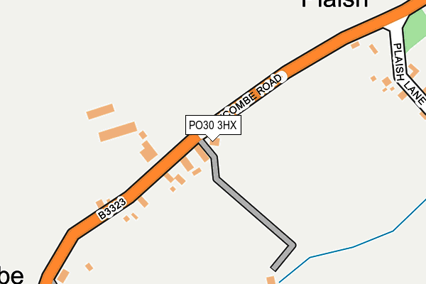 PO30 3HX map - OS OpenMap – Local (Ordnance Survey)