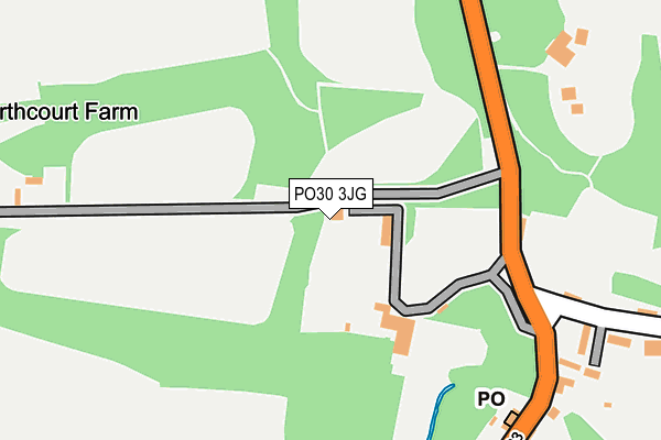 PO30 3JG map - OS OpenMap – Local (Ordnance Survey) PO30 3JG map - OS OpenMap – Local (Ordnance Survey)