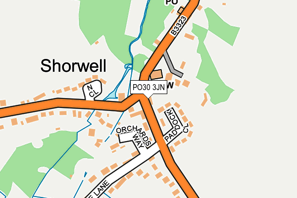 PO30 3JN map - OS OpenMap – Local (Ordnance Survey) PO30 3JN map - OS OpenMap – Local (Ordnance Survey)