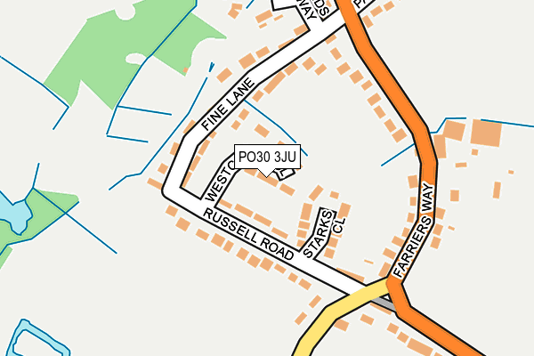 PO30 3JU map - OS OpenMap – Local (Ordnance Survey) PO30 3JU map - OS OpenMap – Local (Ordnance Survey)