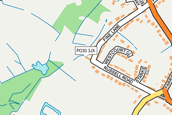 PO30 3JX map - OS OpenMap – Local (Ordnance Survey) PO30 3JX map - OS OpenMap – Local (Ordnance Survey)