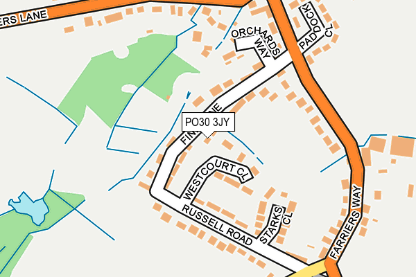 PO30 3JY map - OS OpenMap – Local (Ordnance Survey) PO30 3JY map - OS OpenMap – Local (Ordnance Survey)