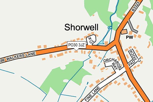 PO30 3JZ map - OS OpenMap – Local (Ordnance Survey) PO30 3JZ map - OS OpenMap – Local (Ordnance Survey)