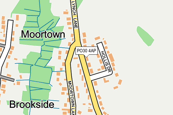 PO30 4AP map - OS OpenMap – Local (Ordnance Survey) PO30 4AP map - OS OpenMap – Local (Ordnance Survey)