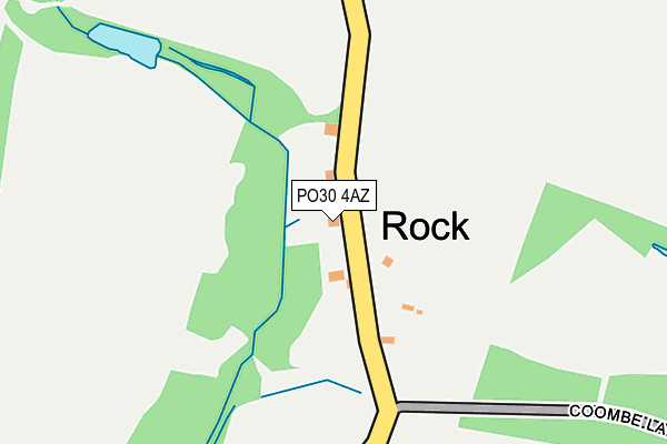 PO30 4AZ map - OS OpenMap – Local (Ordnance Survey) PO30 4AZ map - OS OpenMap – Local (Ordnance Survey)