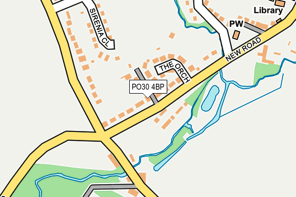 PO30 4BP map - OS OpenMap – Local (Ordnance Survey) PO30 4BP map - OS OpenMap – Local (Ordnance Survey)