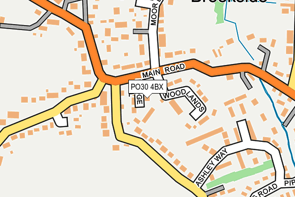 PO30 4BX map - OS OpenMap – Local (Ordnance Survey) PO30 4BX map - OS OpenMap – Local (Ordnance Survey)