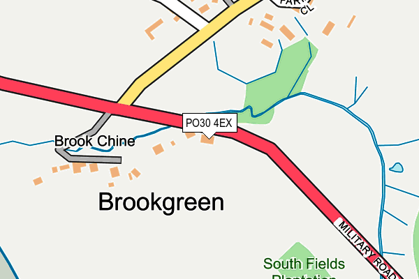 PO30 4EX map - OS OpenMap – Local (Ordnance Survey)