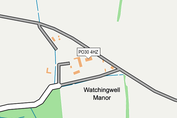 PO30 4HZ map - OS OpenMap – Local (Ordnance Survey) PO30 4HZ map - OS OpenMap – Local (Ordnance Survey)