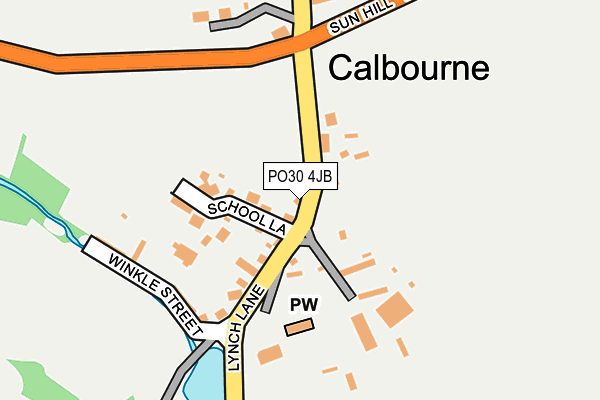 PO30 4JB map - OS OpenMap – Local (Ordnance Survey) PO30 4JB map - OS OpenMap – Local (Ordnance Survey)