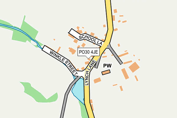 PO30 4JE map - OS OpenMap – Local (Ordnance Survey) PO30 4JE map - OS OpenMap – Local (Ordnance Survey)