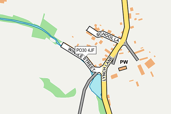 PO30 4JF map - OS OpenMap – Local (Ordnance Survey) PO30 4JF map - OS OpenMap – Local (Ordnance Survey)