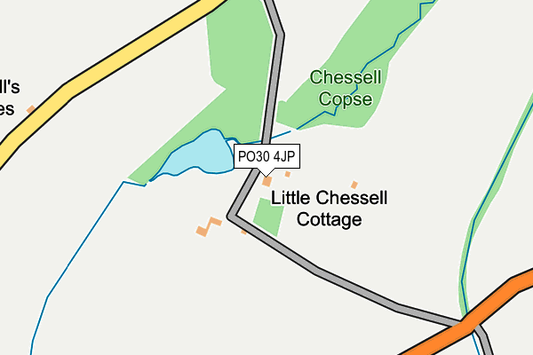 PO30 4JP map - OS OpenMap – Local (Ordnance Survey) PO30 4JP map - OS OpenMap – Local (Ordnance Survey)