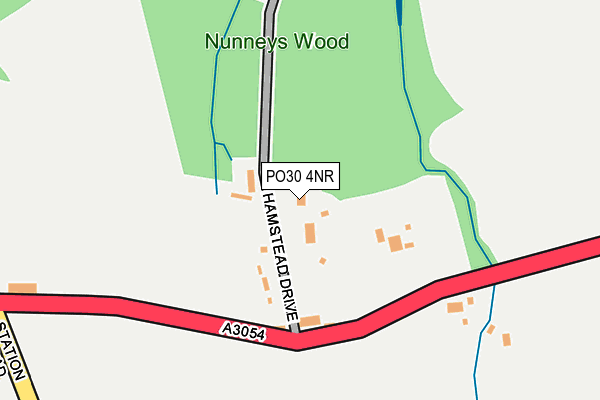 PO30 4NR map - OS OpenMap – Local (Ordnance Survey)