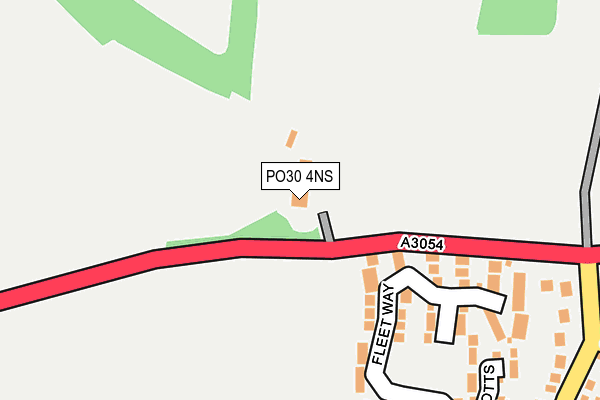 PO30 4NS map - OS OpenMap – Local (Ordnance Survey) PO30 4NS map - OS OpenMap – Local (Ordnance Survey)