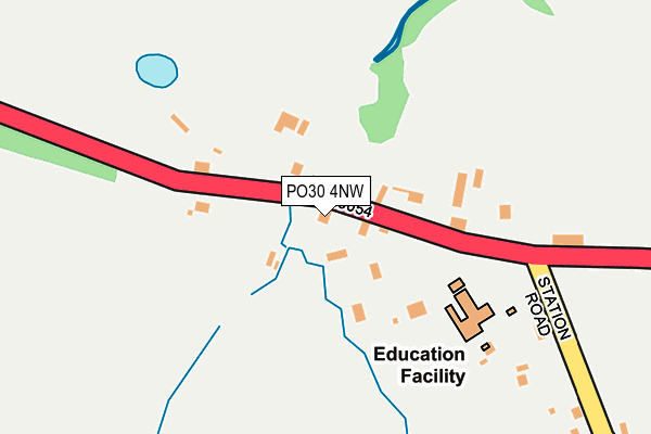 PO30 4NW map - OS OpenMap – Local (Ordnance Survey) PO30 4NW map - OS OpenMap – Local (Ordnance Survey)