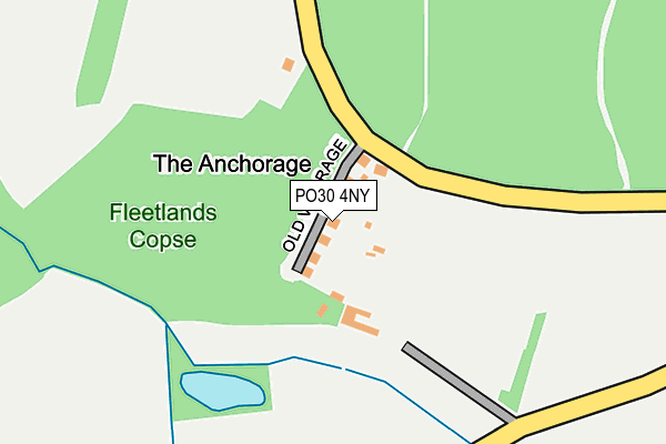PO30 4NY map - OS OpenMap – Local (Ordnance Survey) PO30 4NY map - OS OpenMap – Local (Ordnance Survey)