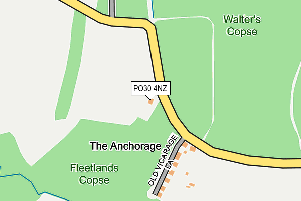 PO30 4NZ map - OS OpenMap – Local (Ordnance Survey) PO30 4NZ map - OS OpenMap – Local (Ordnance Survey)